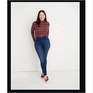 MADEWELL PETITE CURVY HIGH RISE SKINNY JEANS 37P
